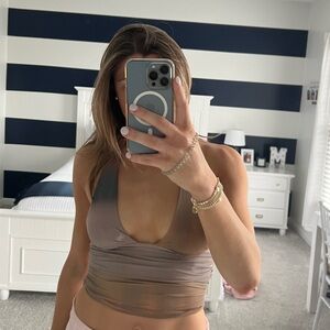 PacSun Brown Crop Top